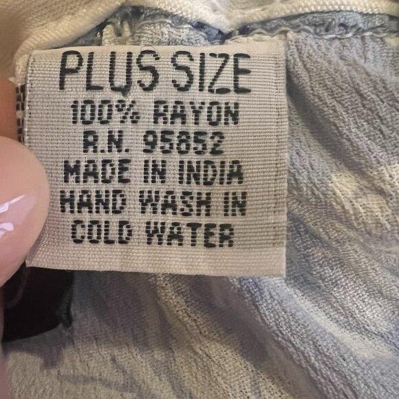 Advantage Maxi Skirt Patchwork Elastic Waist Plus Size 1X Boho Hippie Festival - Picture 6 of 10